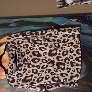 Soft, leopard light sweater top